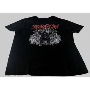 Vintage 90s Skid Row Monkey Business Men's T Shirt Size XXL Heavy Metal Concert